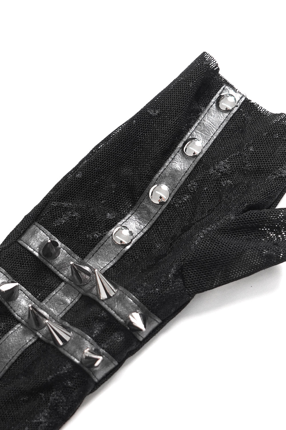 Afterdark Spiked Mesh Gloves