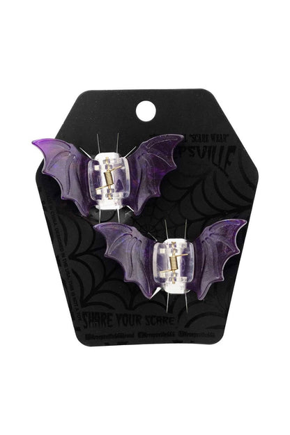 Bat Med Claw Clip Set [Purple]