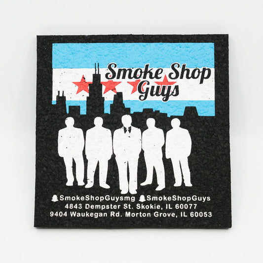 SSG x Moodmat Square Dab Mat – Assorted Sizes for Heat Protection: Eco-Friendly Design, Made from Upcycled Materials, Sustainable Use, Durable and Stylish, Heat-Resistant Surface, Rigs and Tools, Multiple Sizes, Available in Assorted Dimensions, Suit Any Setup, Enhanced Functionality, Protects Surfaces, Adding a Sleek Aesthetic, Exclusive Collaboration, Unique Design from Smoke Shop Guys x Moodmat.
