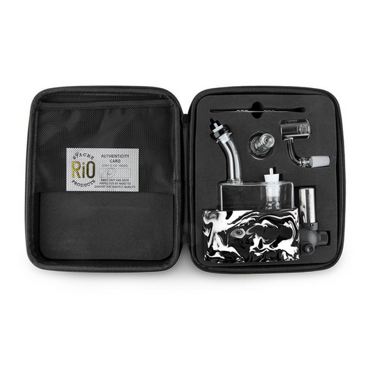 StacheProducts RIO Remake – Self-Contained Portable Dab Rig with Built-In Torch: Enjoy Torch-Free Dabbing, Integrated Torch System, Efficient Concentrate Use, Compact and Travel-Friendly, Seamless Experience, Home and On-the-Go Sessions, Includes High-Quality Quartz Banger, Clean Flavorful Vapor Production, Durable Glass Rig, Ergonomic Design, Long-Lasting Reliability and Comfort, Comes with Protective Carrying Case, Convenience and Safety.