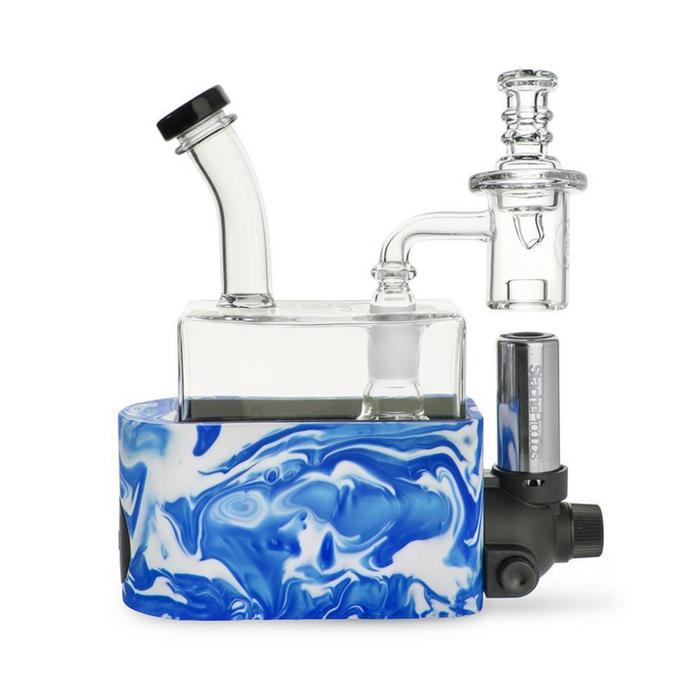 Integrated Torch Dab Rig: StacheProducts RIO Remake, Torch-Free Dabbing, Efficient Concentrate Use, Compact Travel-Friendly, Seamless Home On-the-Go, High-Quality Quartz Banger Clean Flavorful Vapor, Durable Glass Ergonomic Long-Lasting Reliable Comfortable, Protective Carrying Case Convenient Safe.