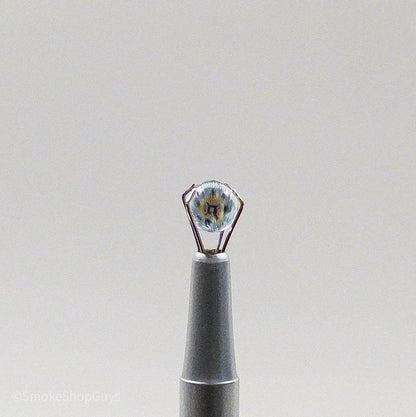 Steve H Glass MI Millie Terp Pearls – Artistic Glass for Even Heat Distribution: Unique Artistry, Features Intricate Millie Designs, Stylish Touch, Enhanced Vaporization, Maintains Consistent Heat, Better Concentrate Use, Durable Glass, Resistant to Thermal Shock, Easy to Clean, Universal Compatibility, Fits Standard Quartz Bangers and Inserts, Collectible Quality, Perfect for Functional Art Enthusiasts.