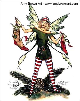 Stocking Faery Print