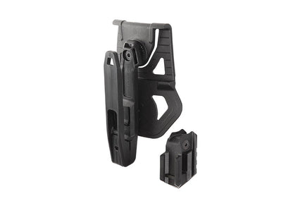 Strike Systems universalhylster i sort til pistoler med railskinne.