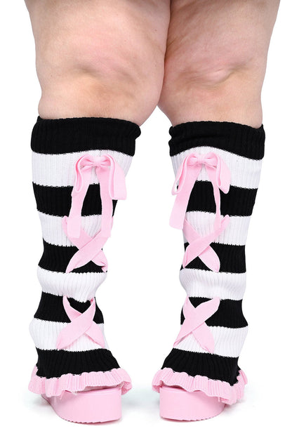 Bittersweet Stripe Leg Warmers