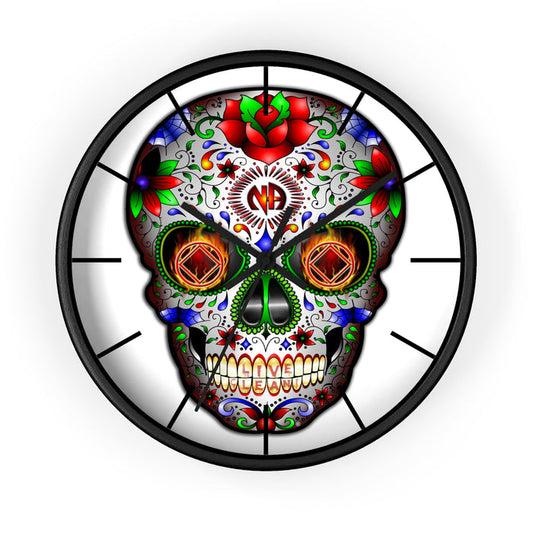 Sugar Skull Wall clock