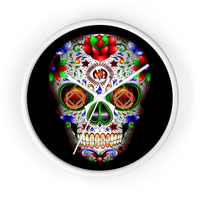 Sugar Skull Wall clock
