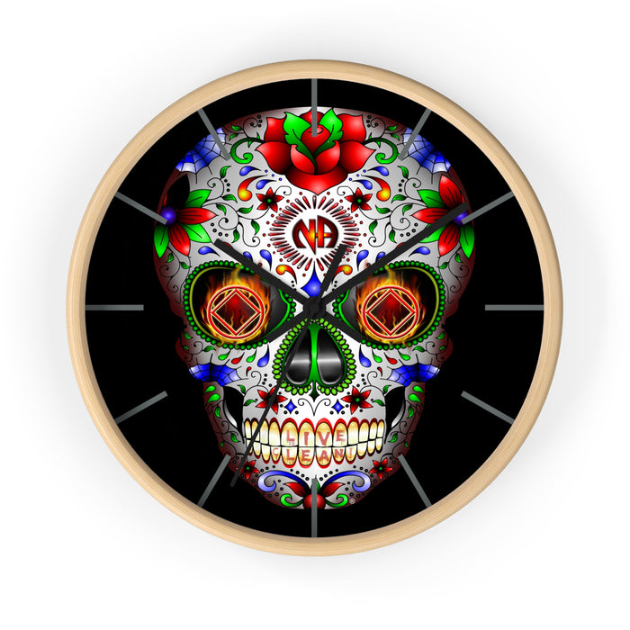 Sugar Skull Wall clock