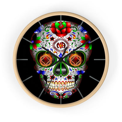 Sugar Skull Wall clock