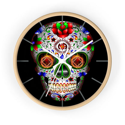 Sugar Skull Wall clock