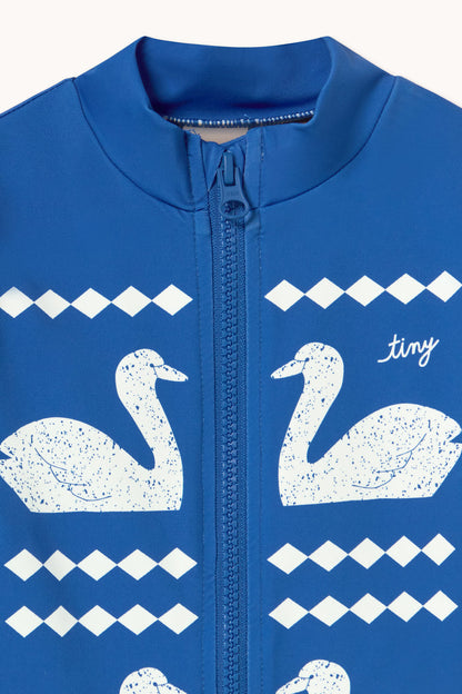 Swans Swimsuit in Blue