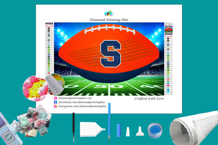 Syracuse Orange Diamond Painting-Diamond Painting Hut