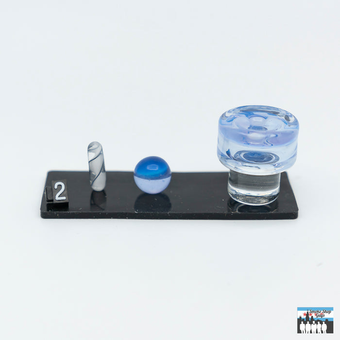 Premium Terp Slurper Set: Teigeiro Glass, Superior Performance, Style, Three Precision-Made Pieces, Enhanced Vaporization, Airflow, Durable, Heat-Resistant Glass, Long-Lasting Use, Complement Rigs, Concentrate Setups, Consistent, Efficient Sessions.