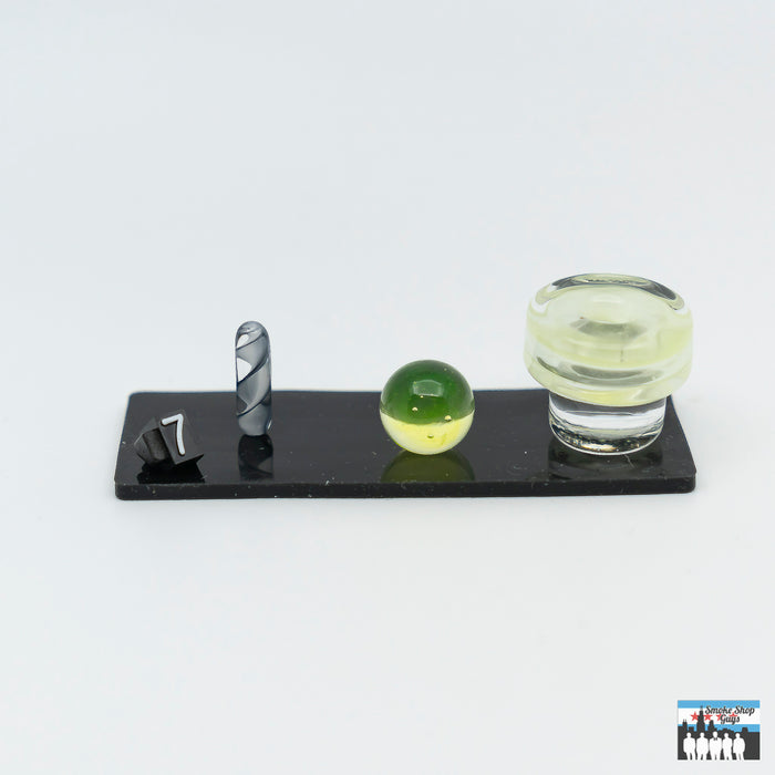 Efficient Concentrate Sessions Set: Teigeiro Glass Terp Slurper, Premium Quality, Superior Performance, Enhanced Vaporization, Airflow, Durable, Heat-Resistant Glass, Long-Lasting Use, Complement Rigs, Concentrate Setups, Consistent.