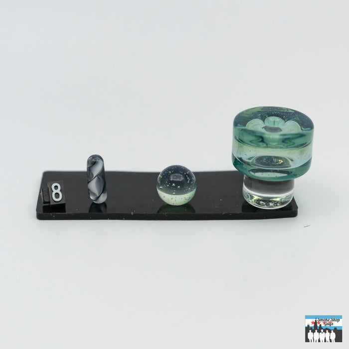 Rig-Compatible Terp Slurper Set: Teigeiro Glass, Premium Quality, Superior Performance, Enhanced Vaporization, Airflow, Durable, Heat-Resistant Glass, Long-Lasting Use, Complement Rigs, Concentrate Setups, Consistent, Efficient Sessions.