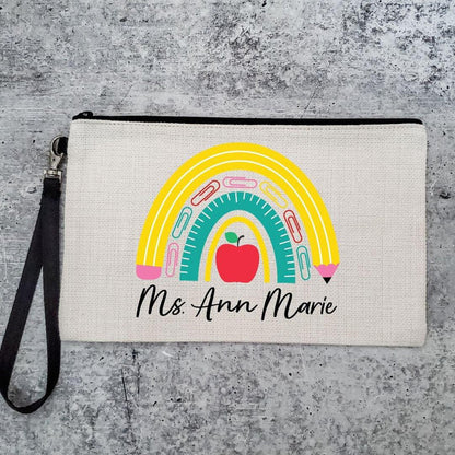 Tiny Human Wrangler Personalized Pencil Case for Teacher - Make up Bag for Teacher - Teacher Pencil Case for  Preschool Teacher Appreciation