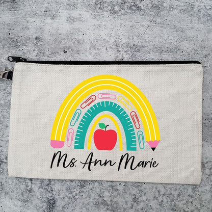 Tiny Human Wrangler Personalized Pencil Case for Teacher - Make up Bag for Teacher - Teacher Pencil Case for  Preschool Teacher Appreciation