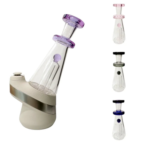 Tokr Glass - V2 Puffco Top - Triple Accent Cone