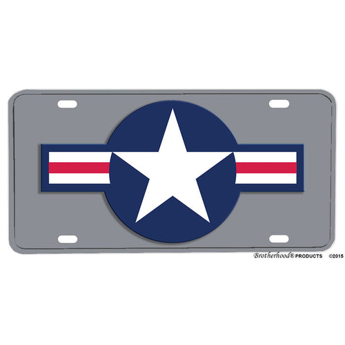 United States Air Force Roundel Design Aluminum License Plate