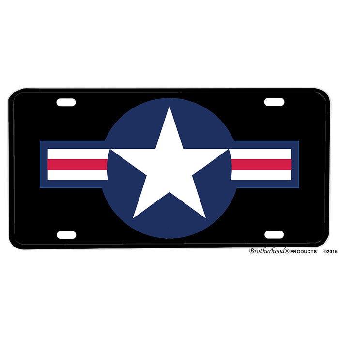 United States Air Force Roundel Design Aluminum License Plate