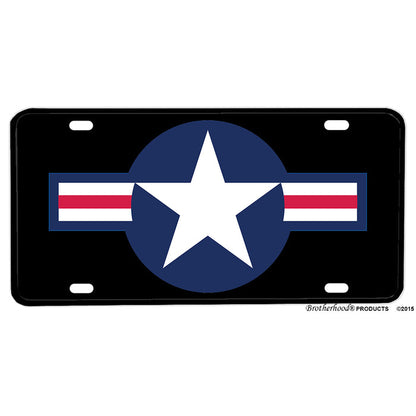 United States Air Force Roundel Design Aluminum License Plate