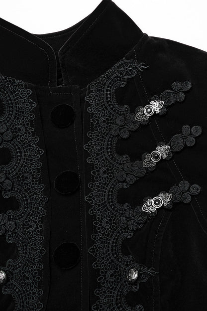 Antoinette Black Velvet Victorian Coat