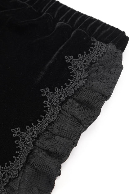 Black Alchemy Velvet Boho Bell Bottoms