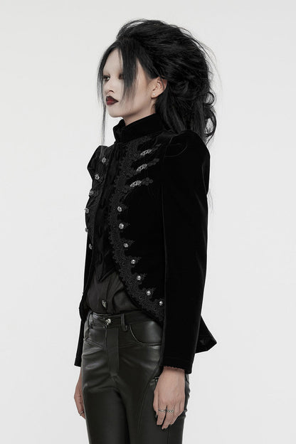 Antoinette Black Velvet Victorian Coat