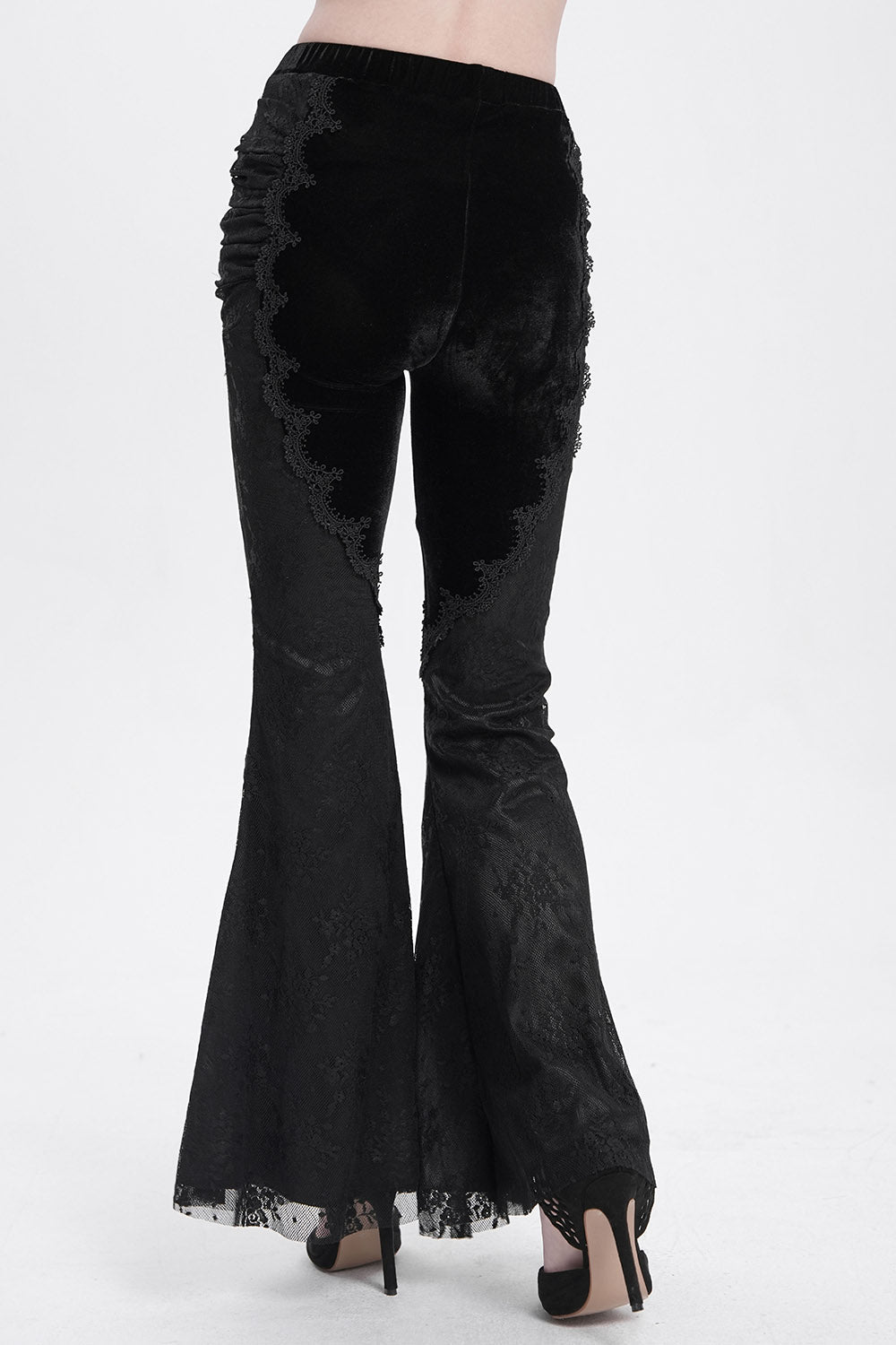 Black Alchemy Velvet Boho Bell Bottoms