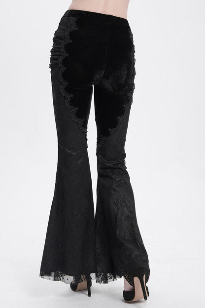 Black Alchemy Velvet Boho Bell Bottoms