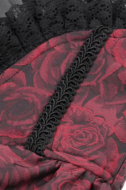 Blood Gardens Ruffle Corset [Red Rose]