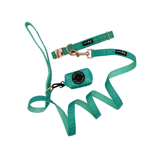 Dog Collar Three Piece Bundle - Wag Your Teal