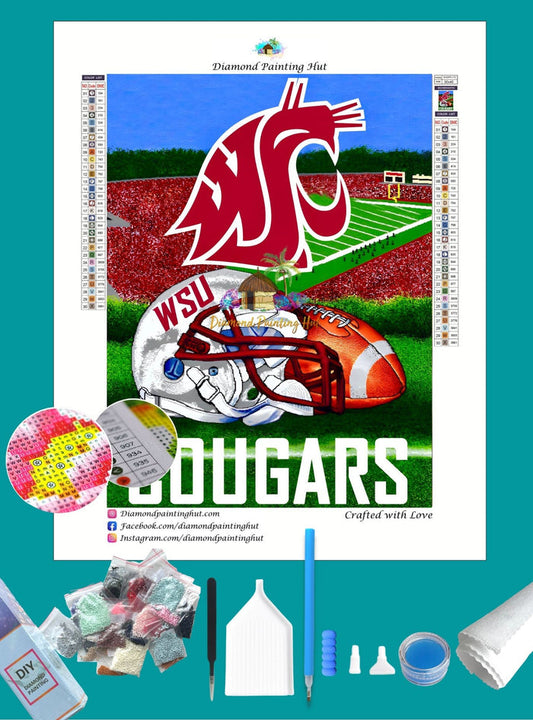 Washington State NCAA Home Diamond Painting
