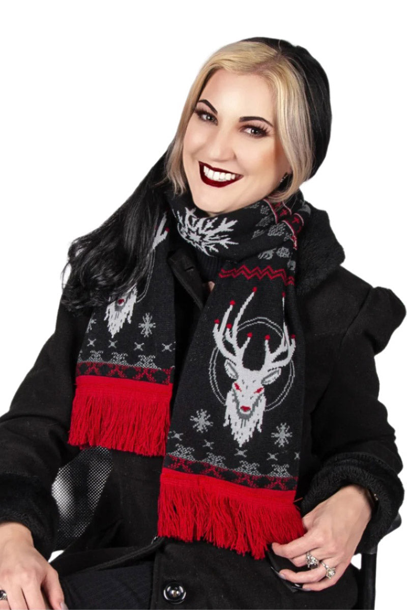 Beelzebuck Ugly Holiday Scarf